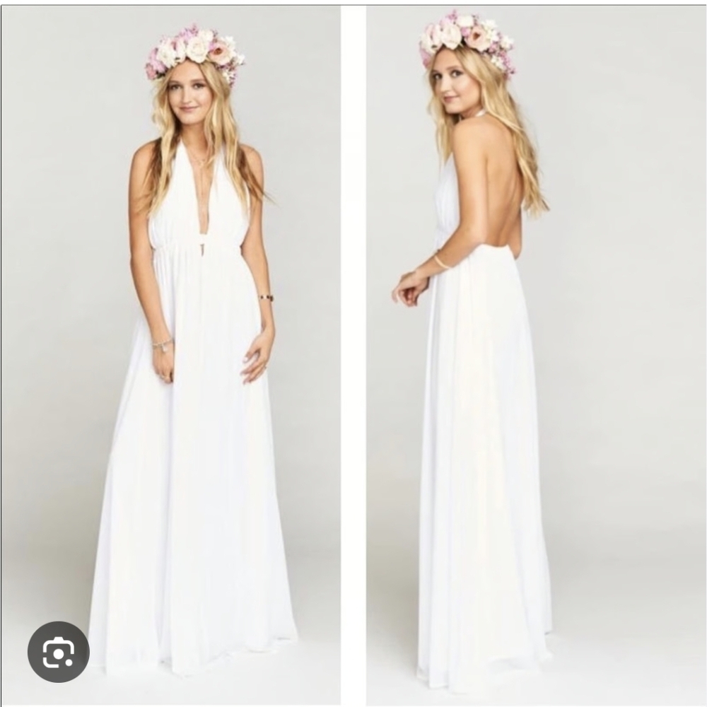 NWT Show Me Your MuMu White Maxi Dress